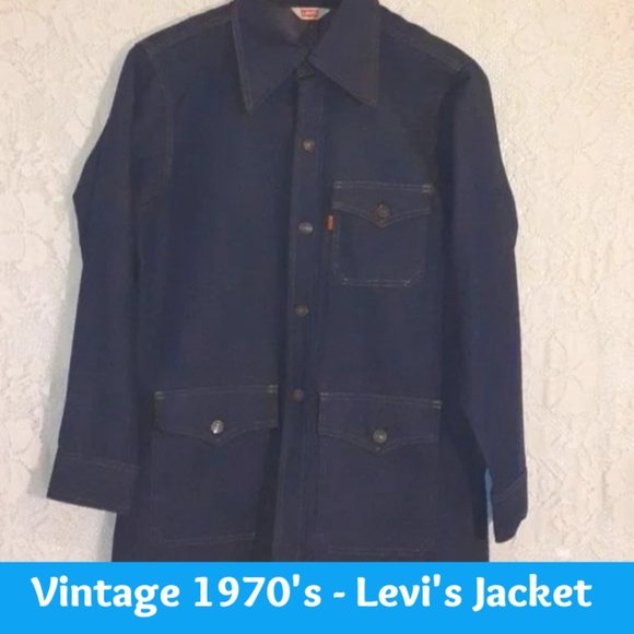 Levi's VINTAGE 1970'S Orange Tab Three Pocket Denim Jacket
